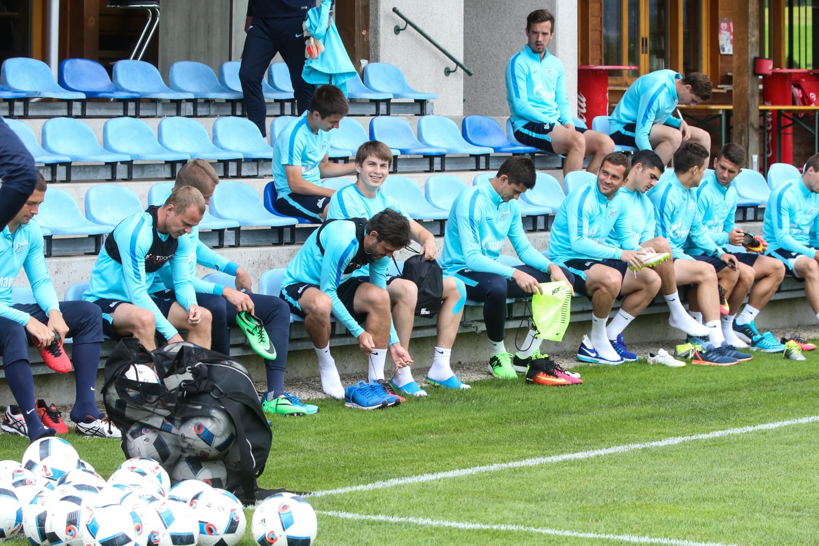 «Газпром»-тренировочные сборы в Австрии: вечерняя тренировка 27 июня