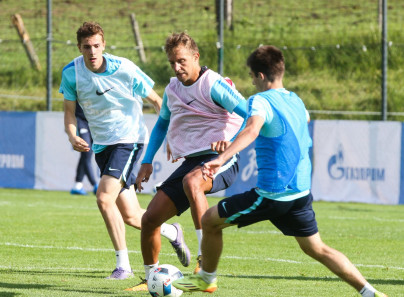 «Газпром»-тренировочные сборы в Австрии: вечерняя тренировка 27 июня