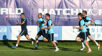 «Газпром»-тренировочные сборы в Австрии: вечерняя тренировка 29 июня