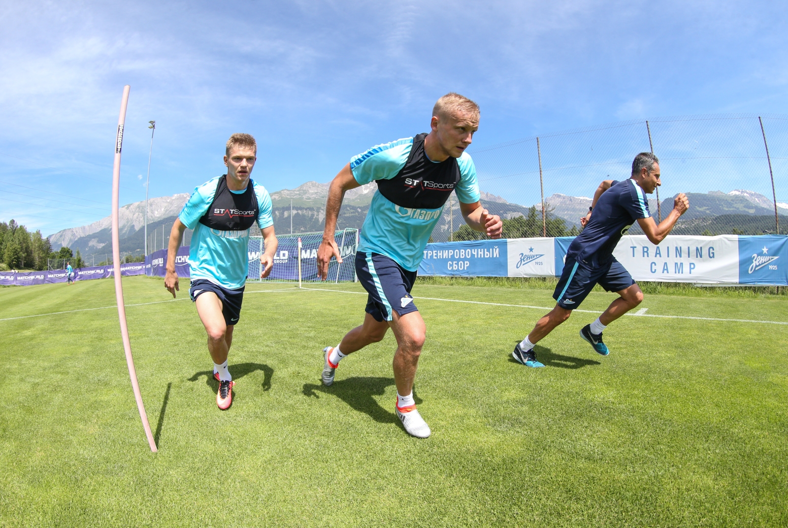 «Газпром»-тренировочные сборы в Швейцарии: утренняя тренировка 7 июля