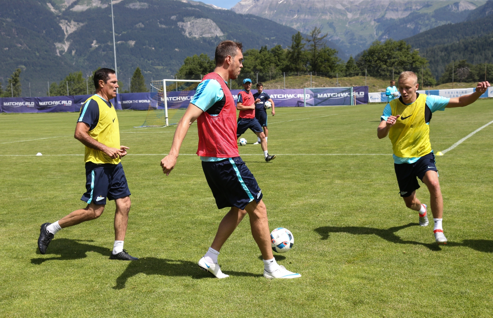 «Газпром»-тренировочные сборы в Швейцарии: утренняя тренировка 7 июля