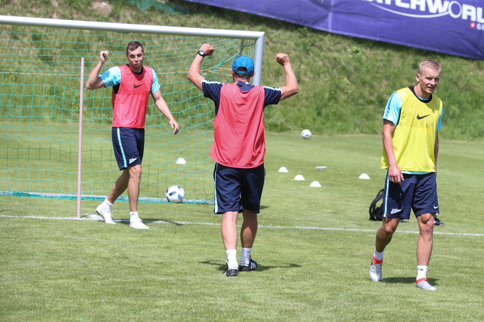 «Газпром»-тренировочные сборы в Швейцарии: утренняя тренировка 7 июля