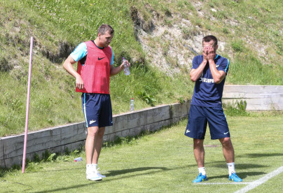 «Газпром»-тренировочные сборы в Швейцарии: утренняя тренировка 7 июля