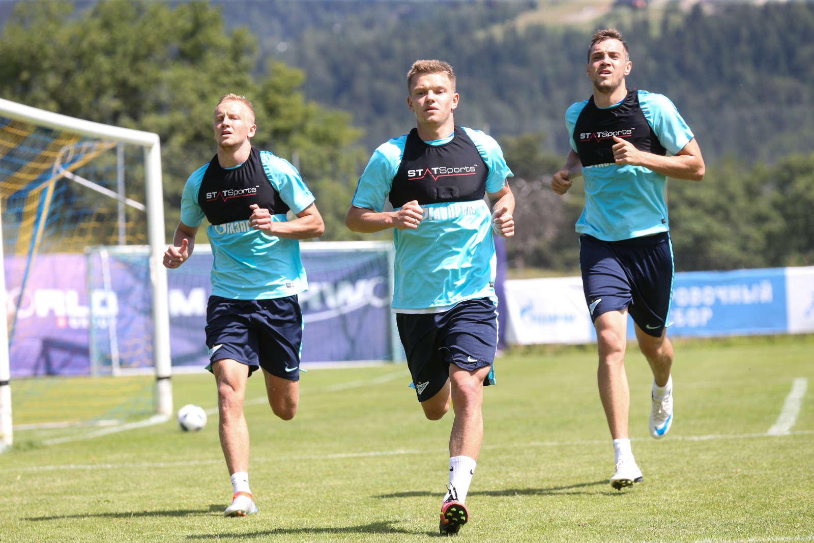 «Газпром»-тренировочные сборы в Швейцарии: утренняя тренировка 7 июля