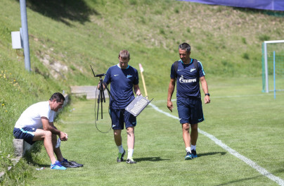«Газпром»-тренировочные сборы в Швейцарии: утренняя тренировка 7 июля