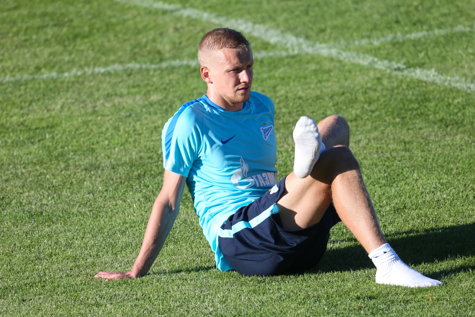 «Газпром»-тренировочные сборы в Швейцарии: вечерняя тренировка 7 июля