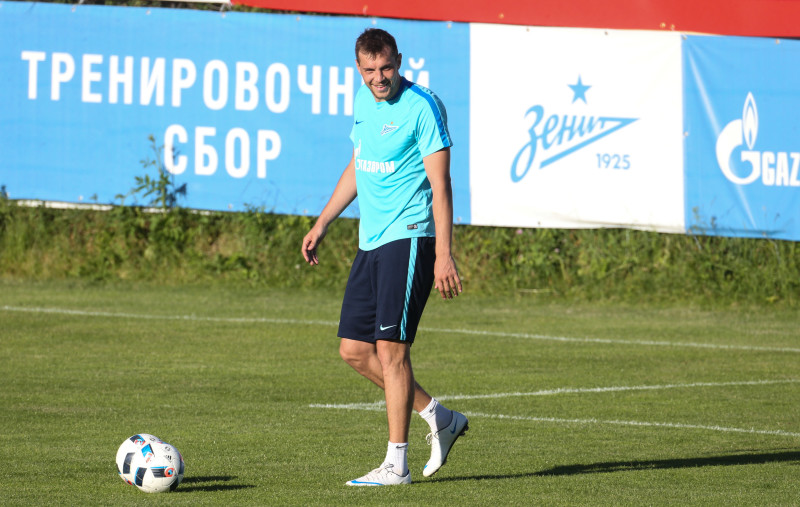 «Газпром»-тренировочные сборы в Швейцарии: вечерняя тренировка 7 июля