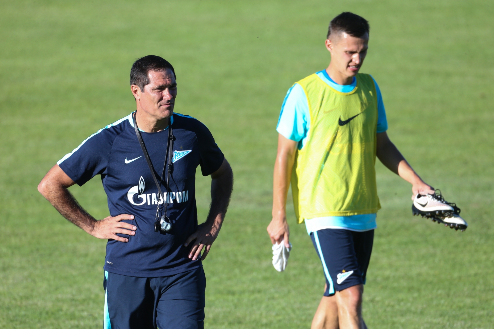 «Газпром»-тренировочные сборы в Швейцарии: вечерняя тренировка 7 июля