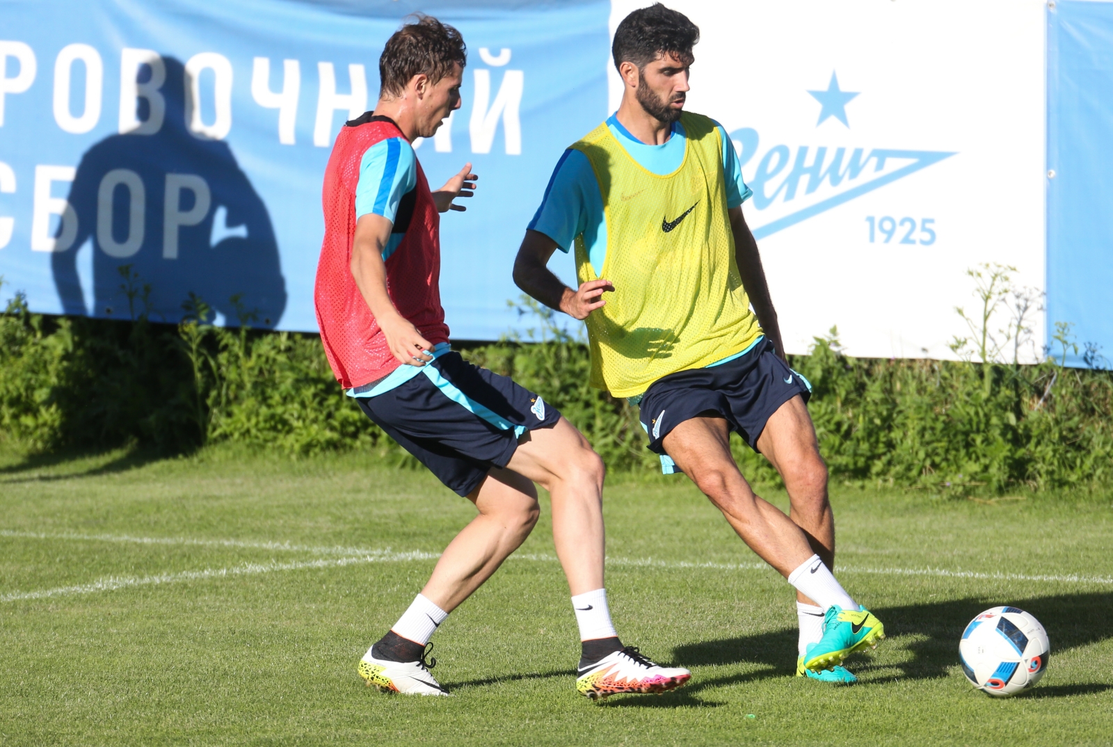 «Газпром»-тренировочные сборы в Швейцарии: вечерняя тренировка 7 июля