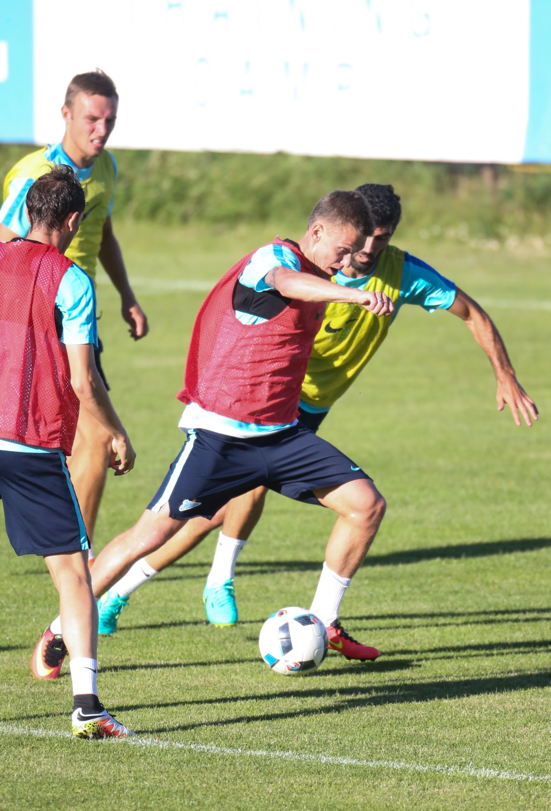 «Газпром»-тренировочные сборы в Швейцарии: вечерняя тренировка 7 июля