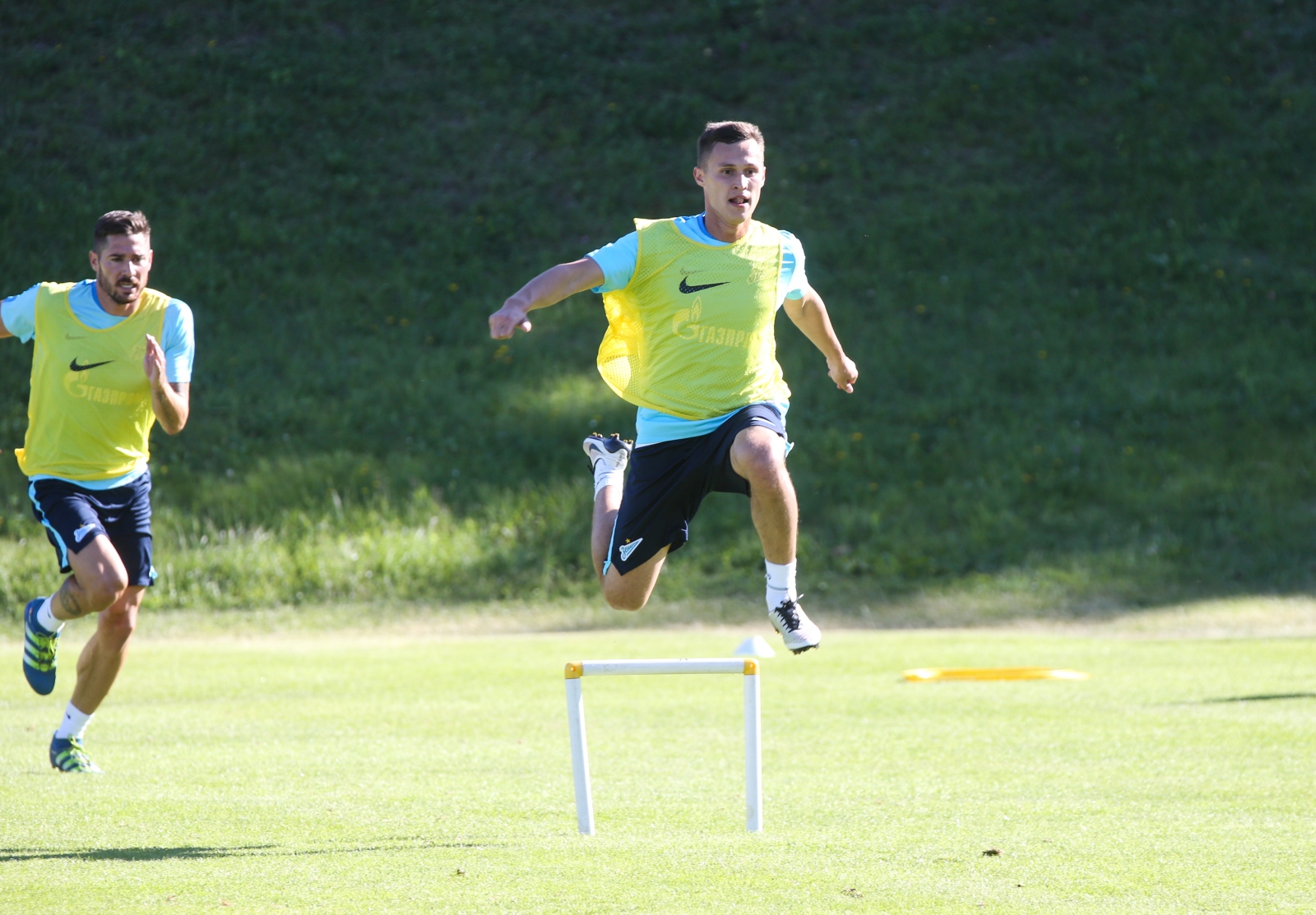 «Газпром»-тренировочные сборы в Швейцарии: вечерняя тренировка 7 июля