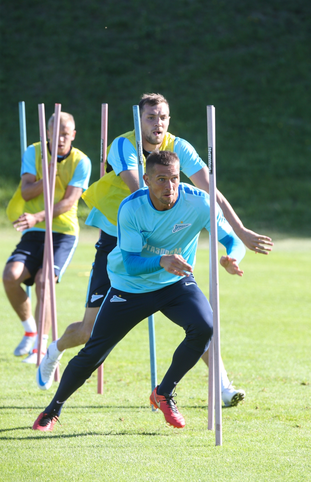 «Газпром»-тренировочные сборы в Швейцарии: вечерняя тренировка 7 июля