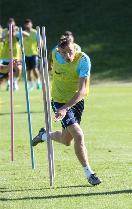 «Газпром»-тренировочные сборы в Швейцарии: вечерняя тренировка 7 июля