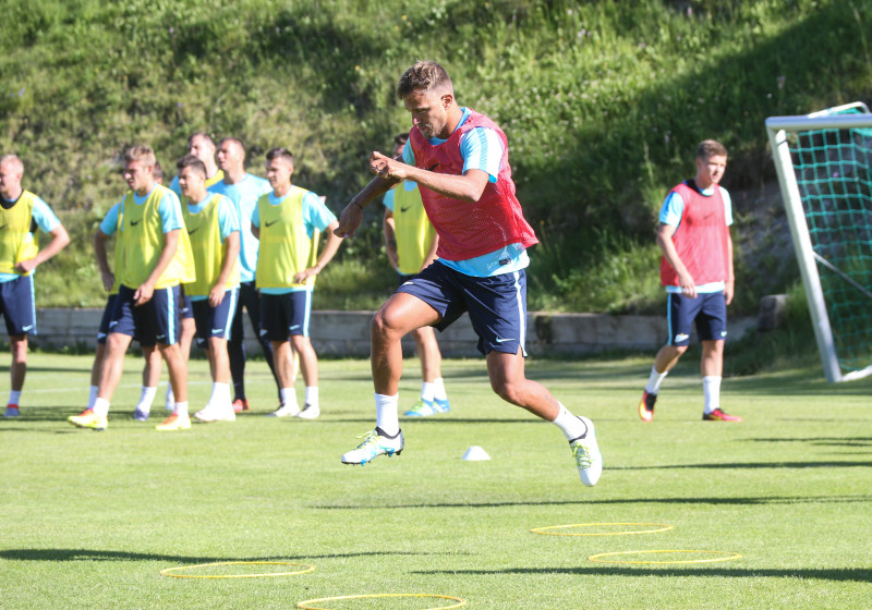 «Газпром»-тренировочные сборы в Швейцарии: вечерняя тренировка 7 июля