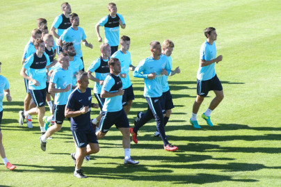 «Газпром»-тренировочные сборы в Швейцарии: вечерняя тренировка 7 июля