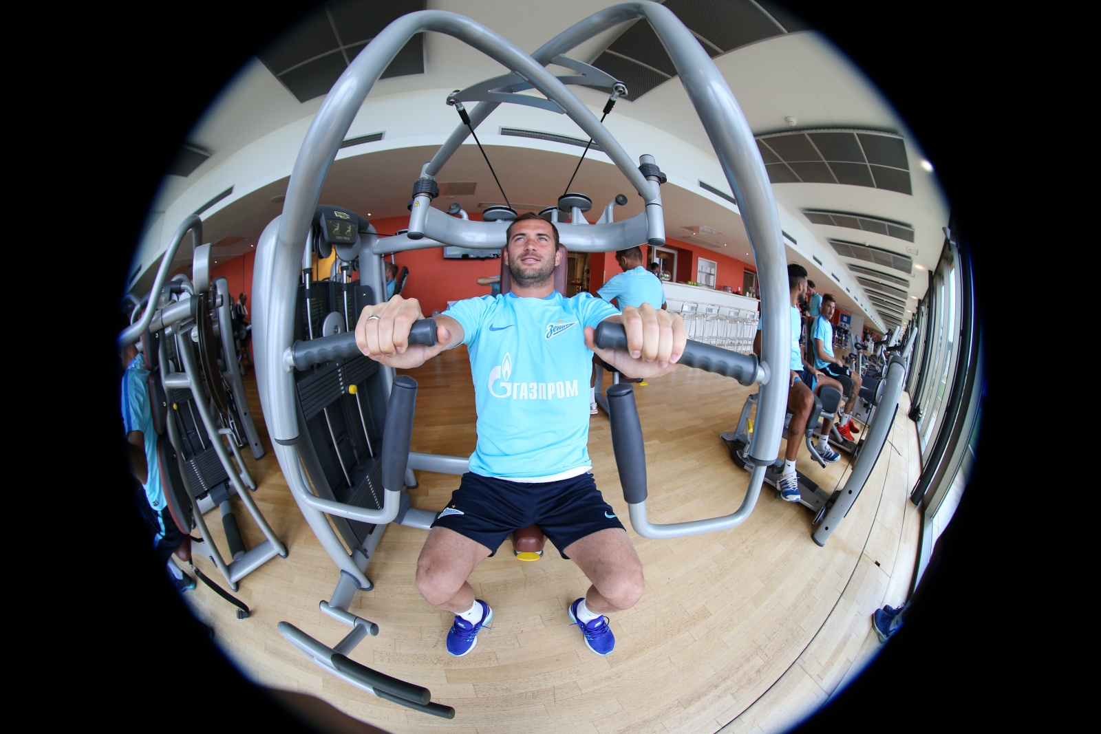 «Газпром»-тренировочные сборы в Швейцарии: утренняя тренировка 12 июля