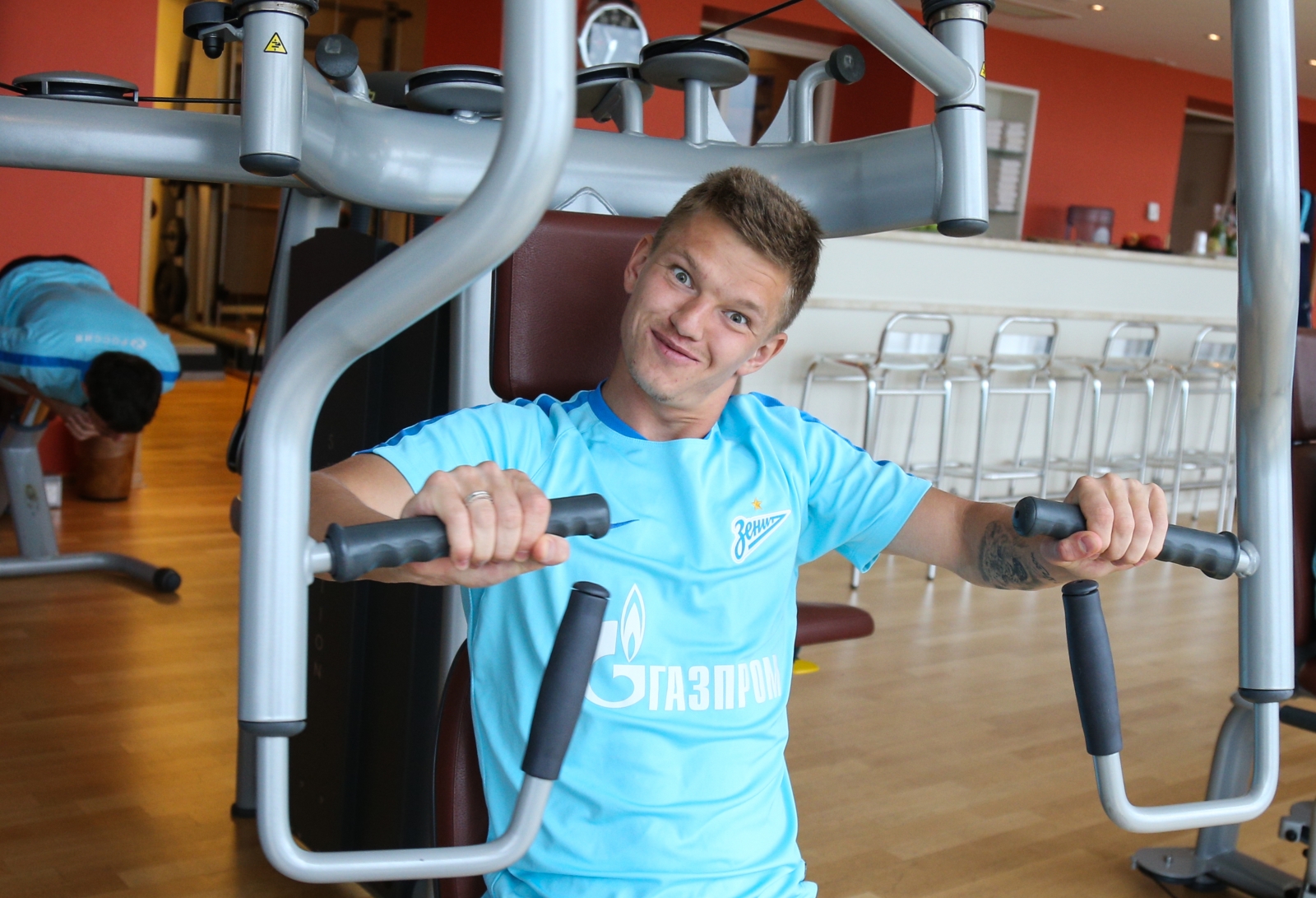 «Газпром»-тренировочные сборы в Швейцарии: утренняя тренировка 12 июля