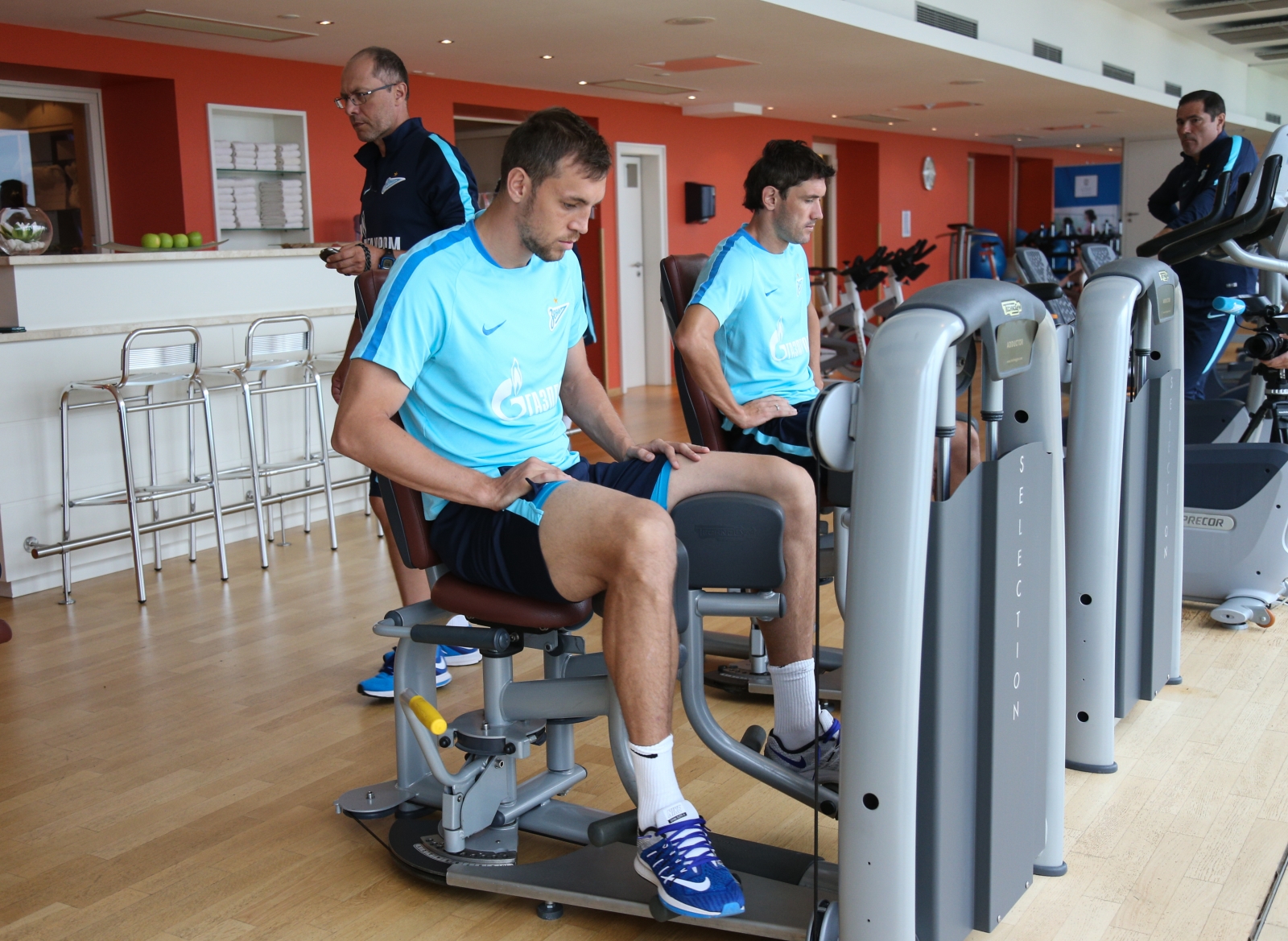 «Газпром»-тренировочные сборы в Швейцарии: утренняя тренировка 12 июля