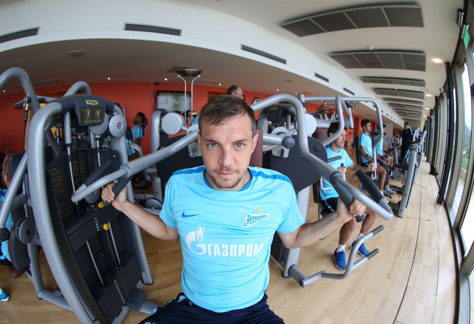 «Газпром»-тренировочные сборы в Швейцарии: утренняя тренировка 12 июля