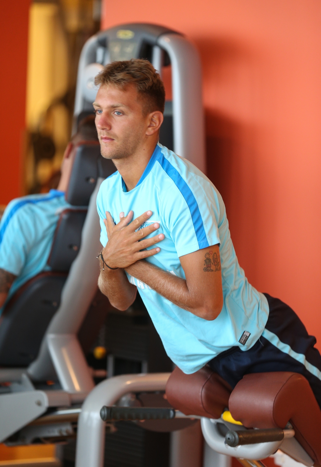 «Газпром»-тренировочные сборы в Швейцарии: утренняя тренировка 12 июля