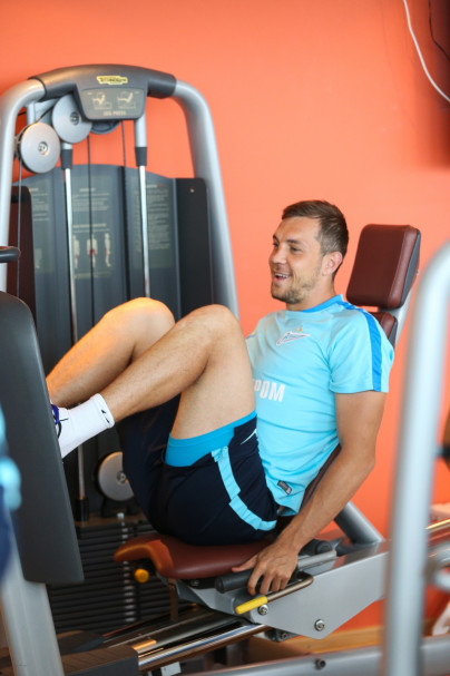 «Газпром»-тренировочные сборы в Швейцарии: утренняя тренировка 12 июля