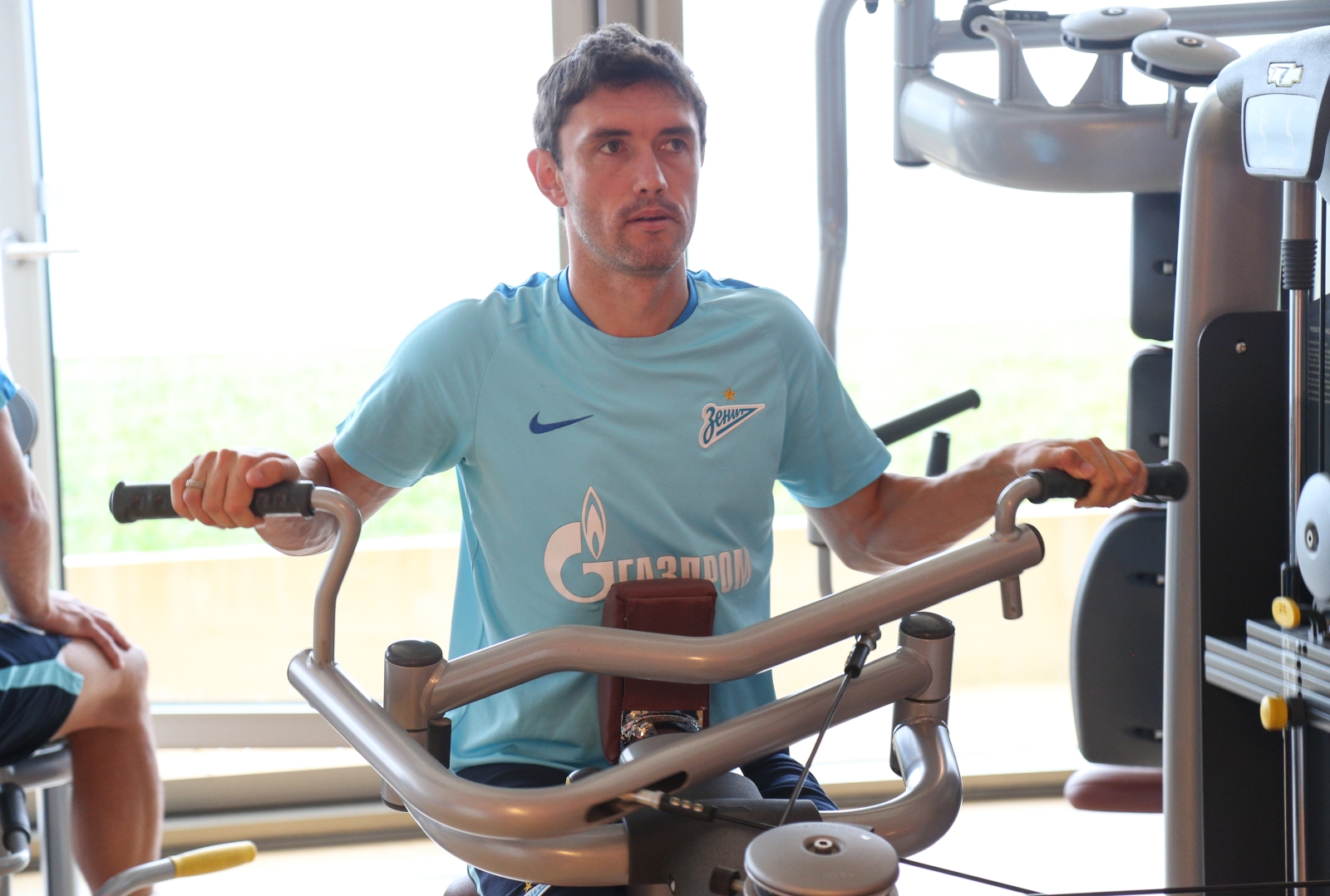 «Газпром»-тренировочные сборы в Швейцарии: утренняя тренировка 12 июля