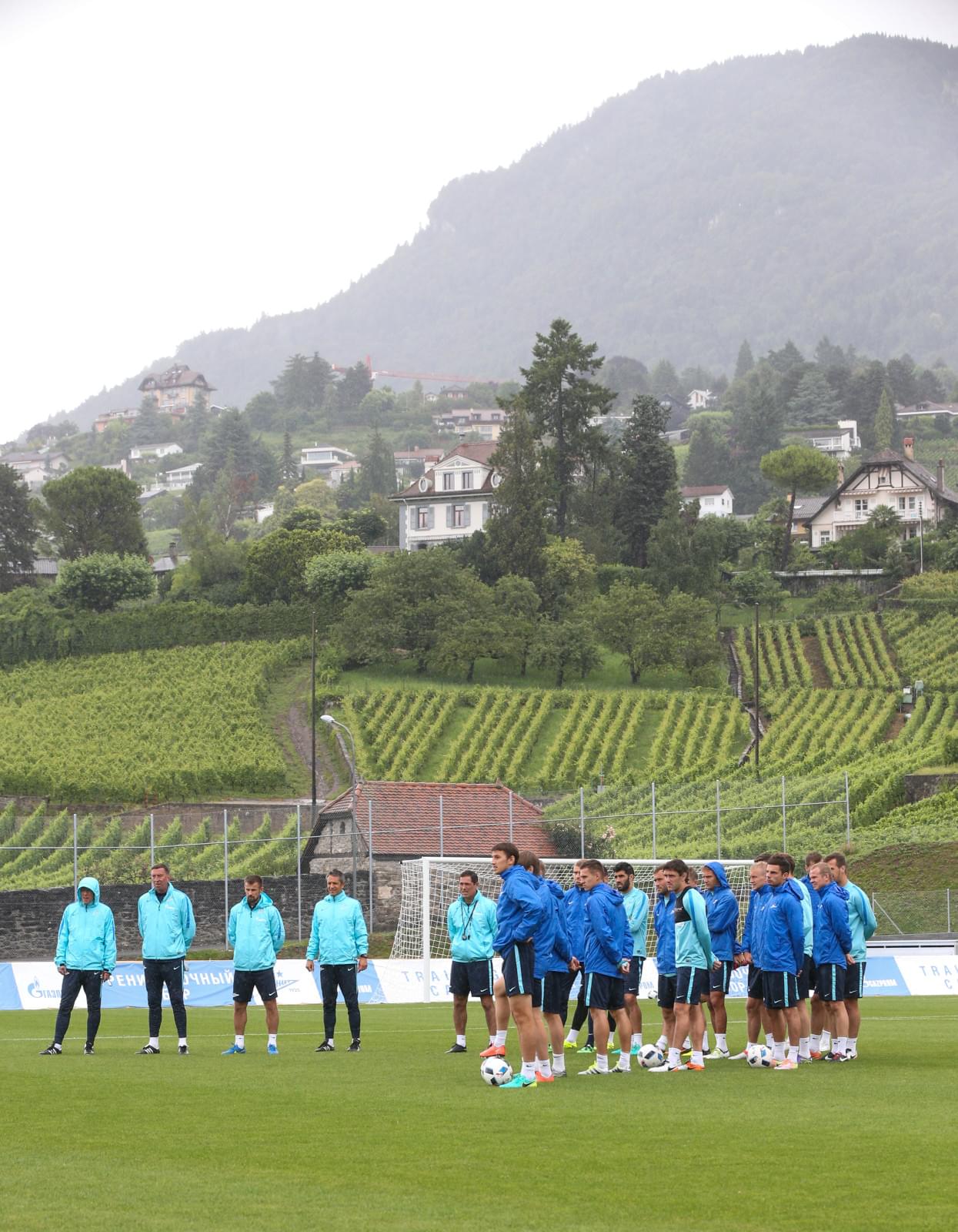 «Газпром»-тренировочные сборы в Швейцарии: вечерняя тренировка 12 июля