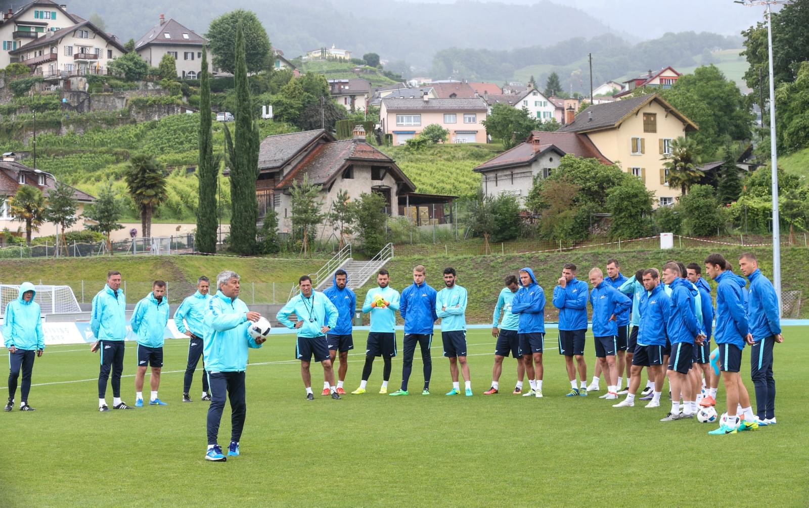 «Газпром»-тренировочные сборы в Швейцарии: вечерняя тренировка 12 июля