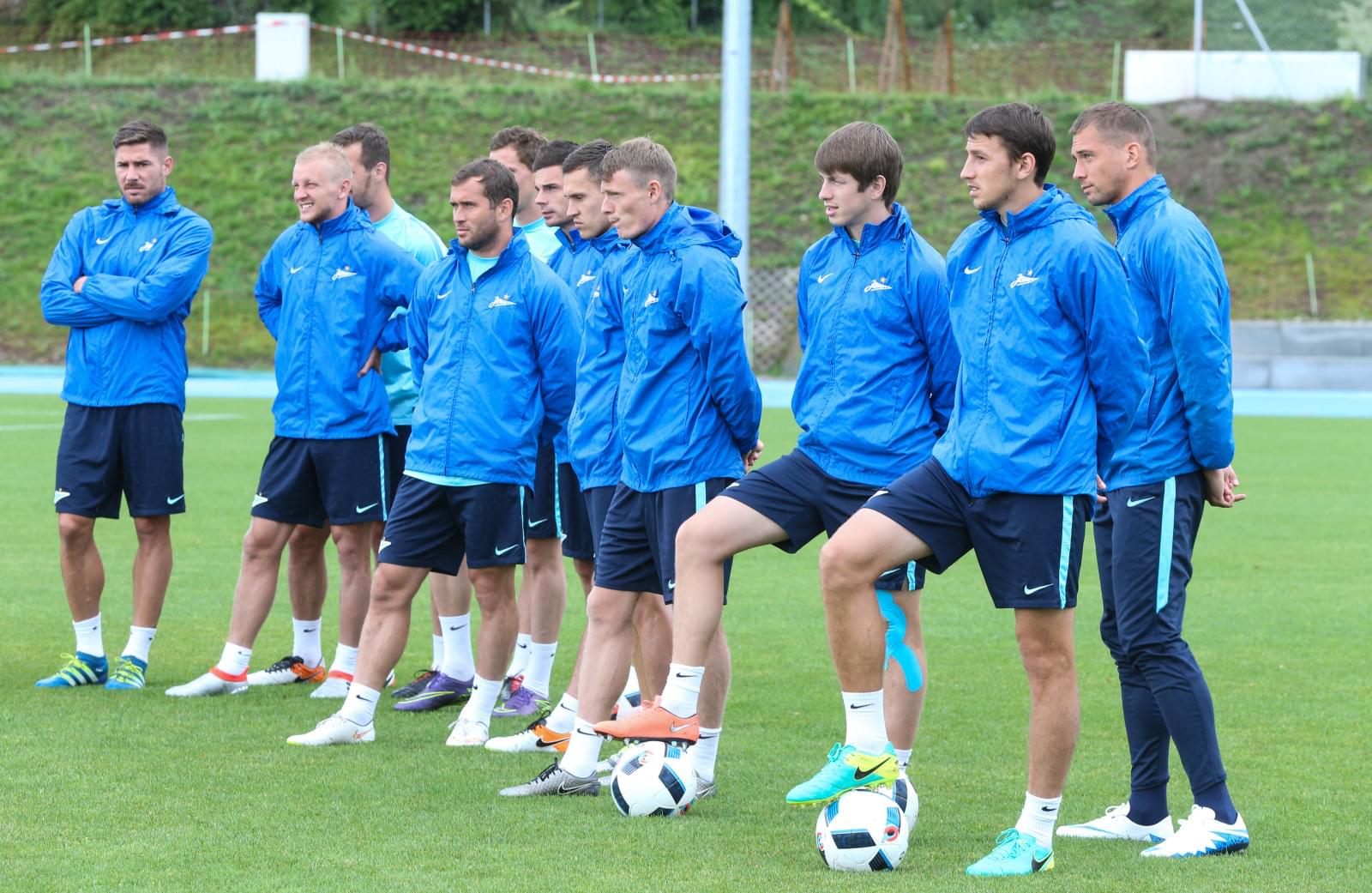 «Газпром»-тренировочные сборы в Швейцарии: вечерняя тренировка 12 июля