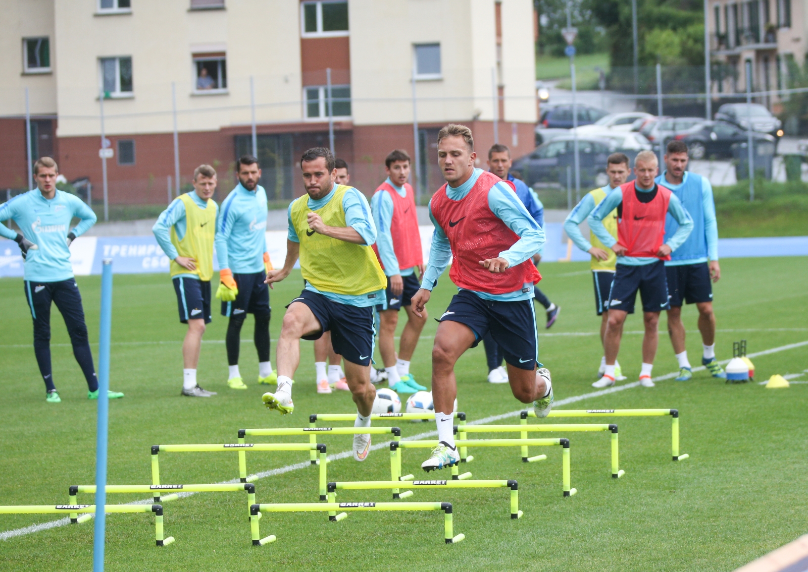 «Газпром»-тренировочные сборы в Швейцарии: вечерняя тренировка 12 июля