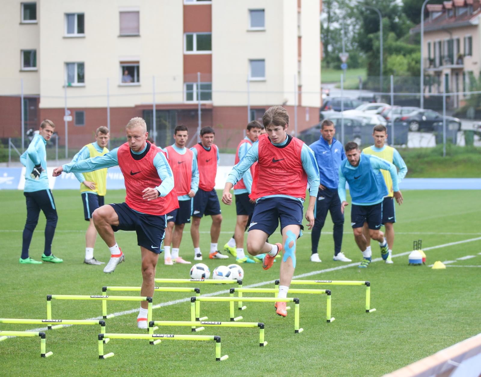 «Газпром»-тренировочные сборы в Швейцарии: вечерняя тренировка 12 июля