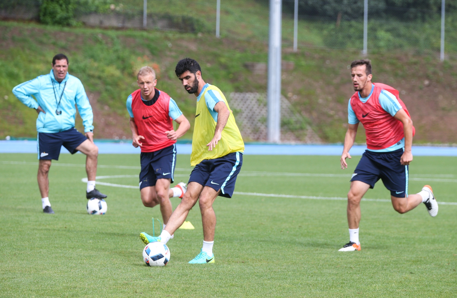 «Газпром»-тренировочные сборы в Швейцарии: вечерняя тренировка 12 июля