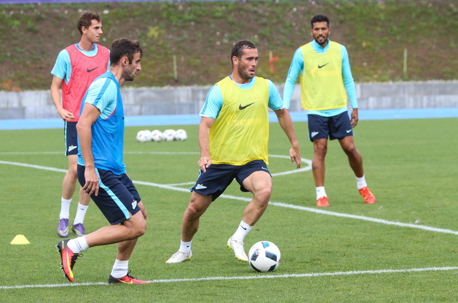 «Газпром»-тренировочные сборы в Швейцарии: вечерняя тренировка 12 июля