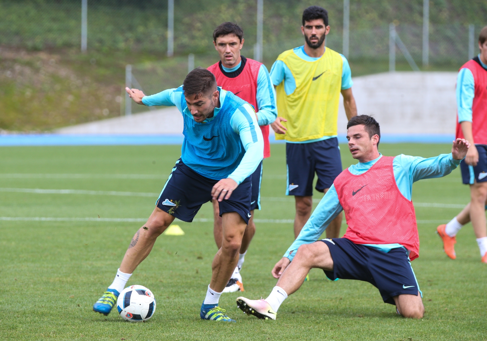 «Газпром»-тренировочные сборы в Швейцарии: вечерняя тренировка 12 июля