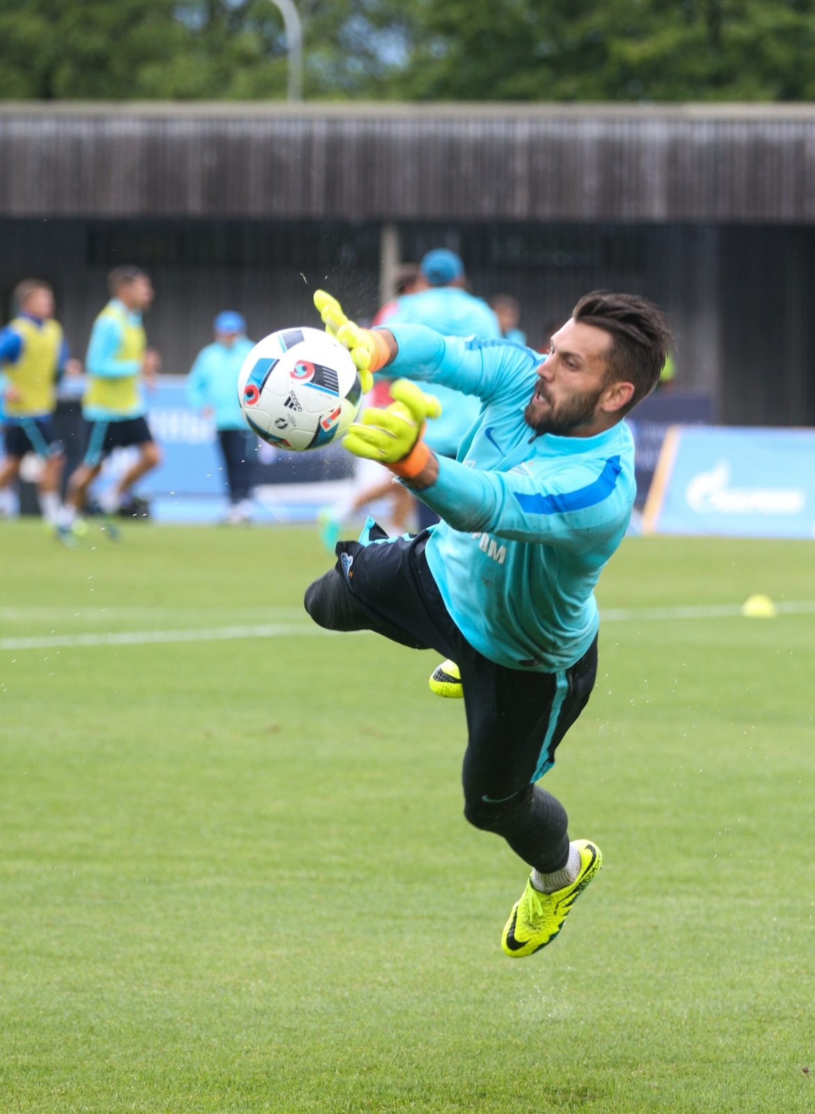 «Газпром»-тренировочные сборы в Швейцарии: вечерняя тренировка 12 июля