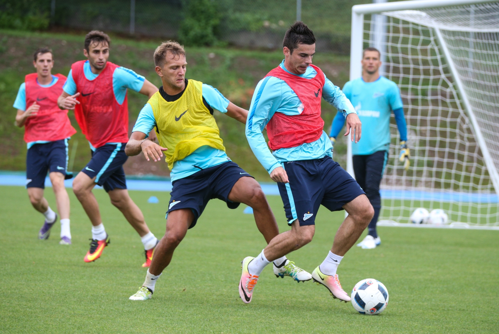 «Газпром»-тренировочные сборы в Швейцарии: вечерняя тренировка 12 июля