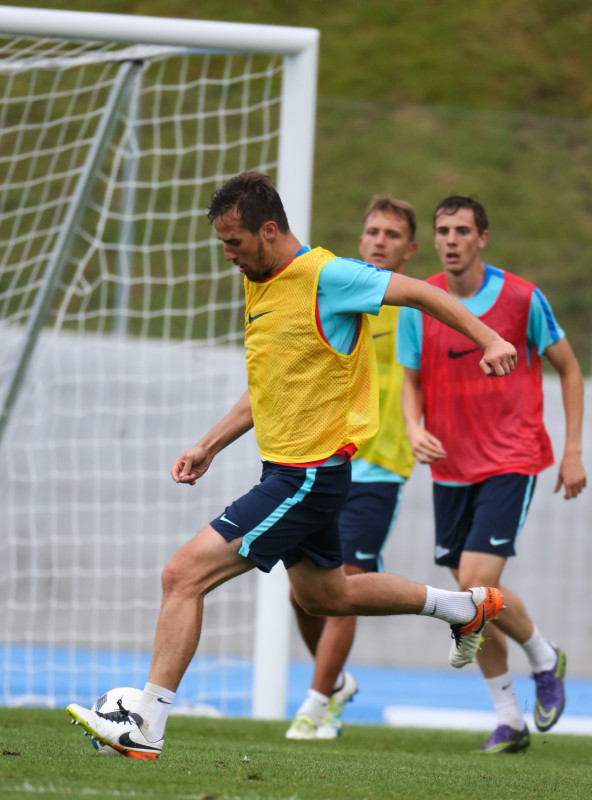 «Газпром»-тренировочные сборы в Швейцарии: вечерняя тренировка 12 июля