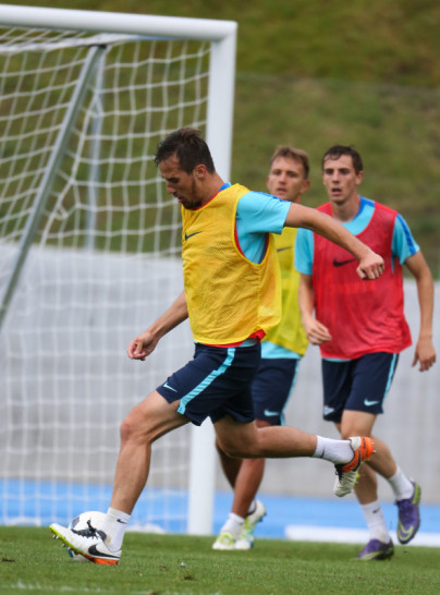 «Газпром»-тренировочные сборы в Швейцарии: вечерняя тренировка 12 июля