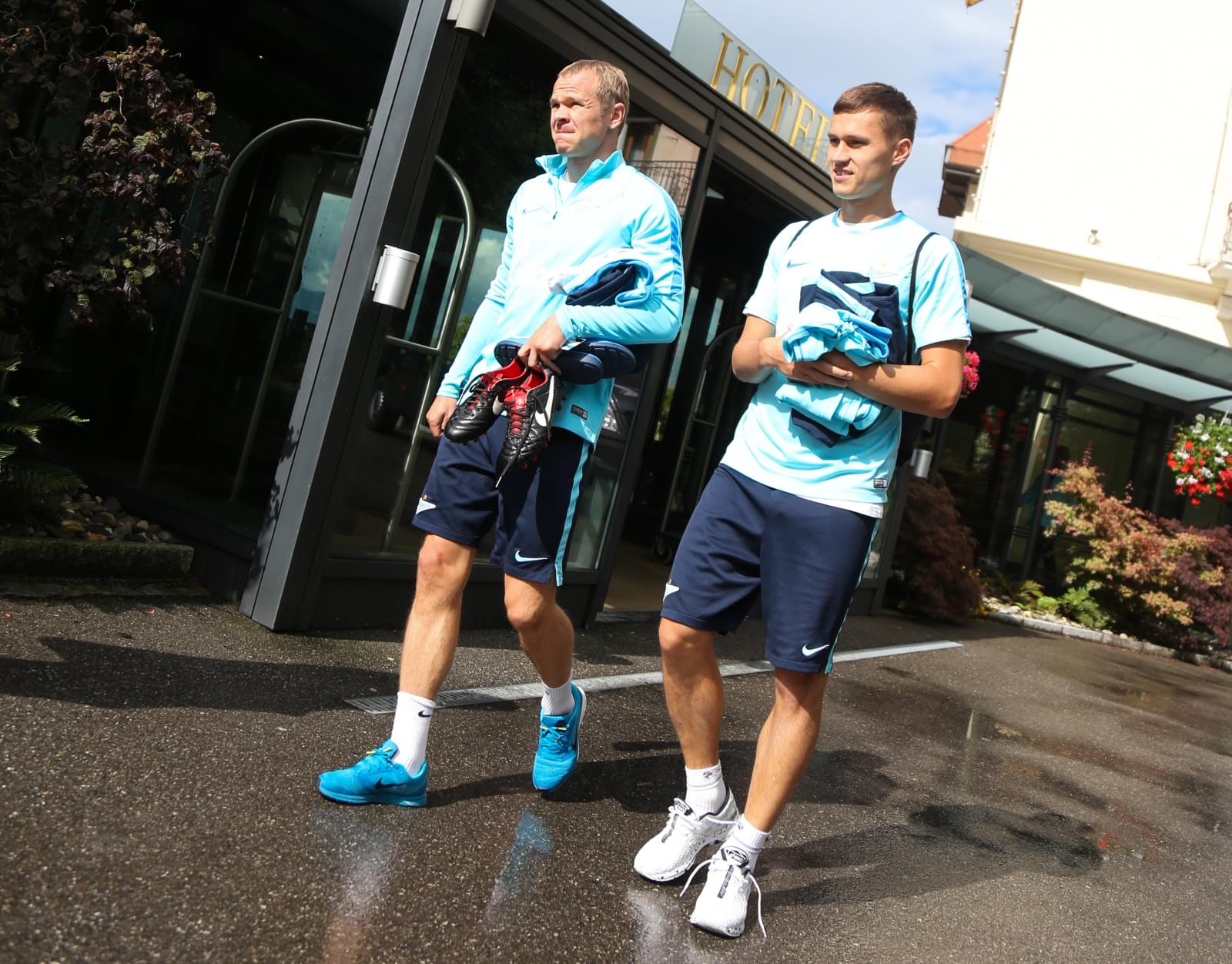 «Газпром»-тренировочные сборы в Швейцарии: утренняя тренировка 13 июля