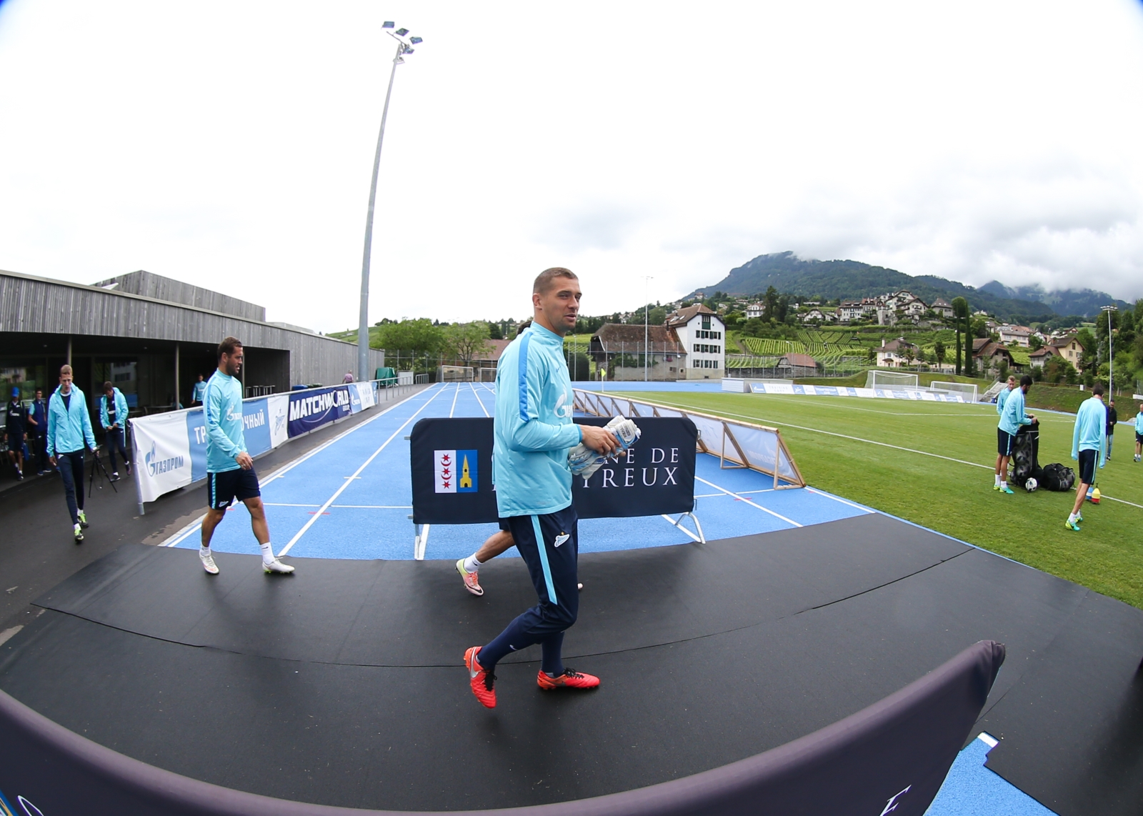 «Газпром»-тренировочные сборы в Швейцарии: утренняя тренировка 13 июля