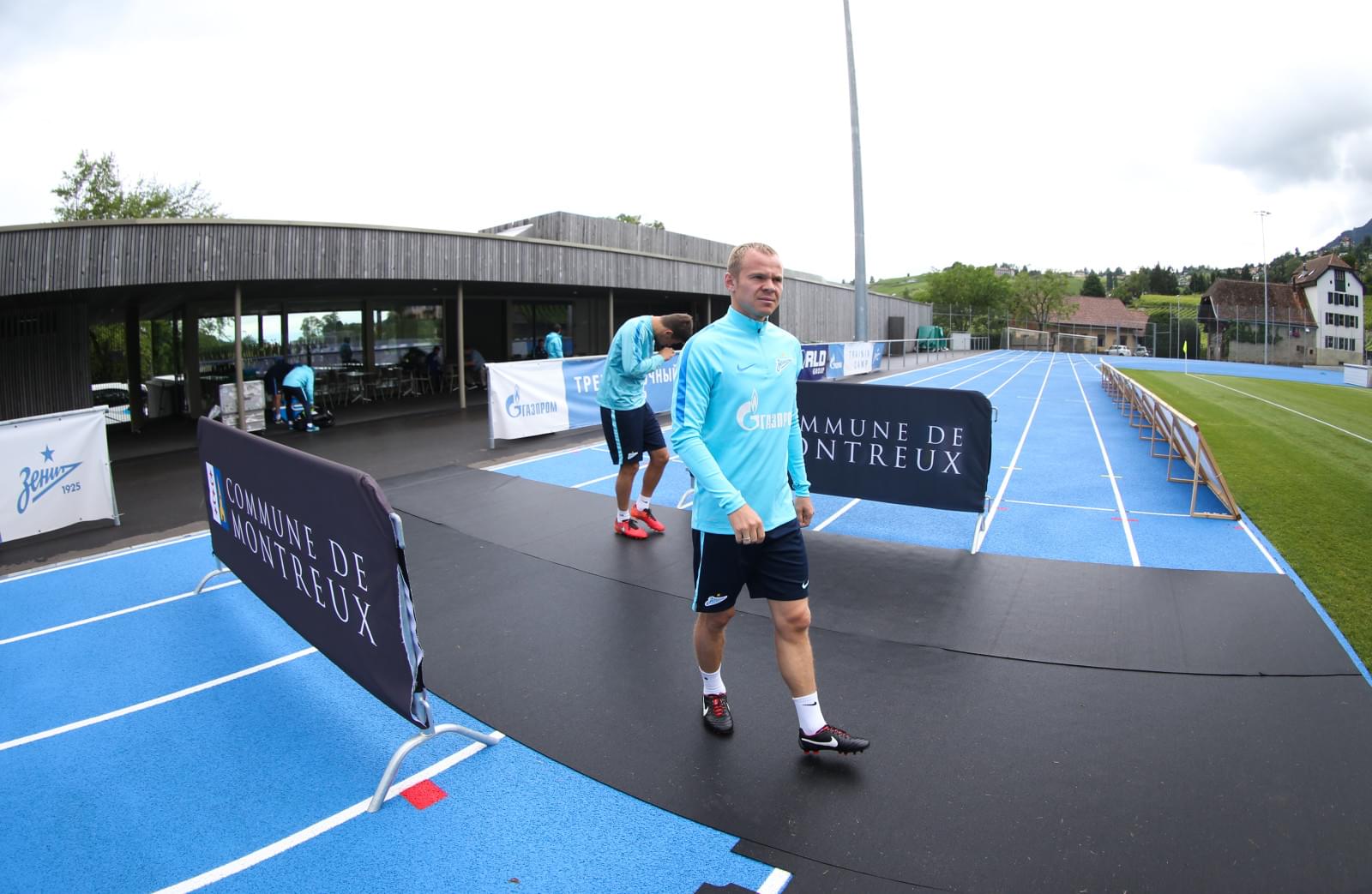 «Газпром»-тренировочные сборы в Швейцарии: утренняя тренировка 13 июля