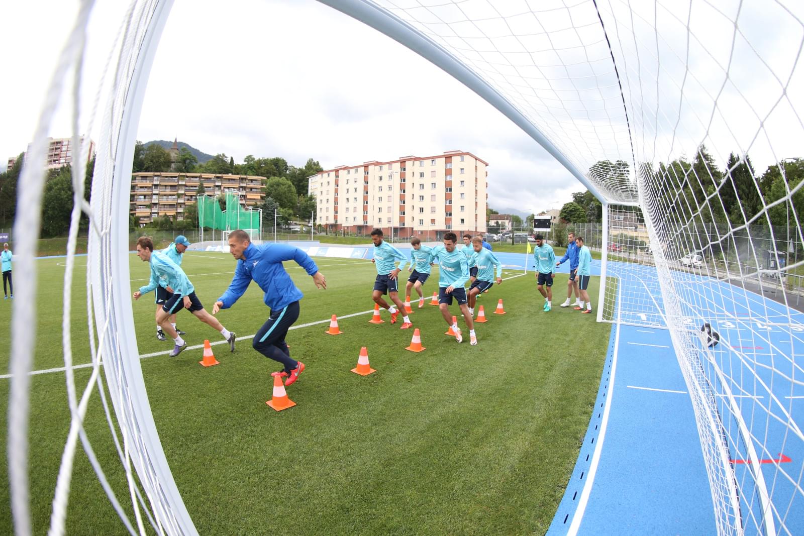 «Газпром»-тренировочные сборы в Швейцарии: утренняя тренировка 13 июля