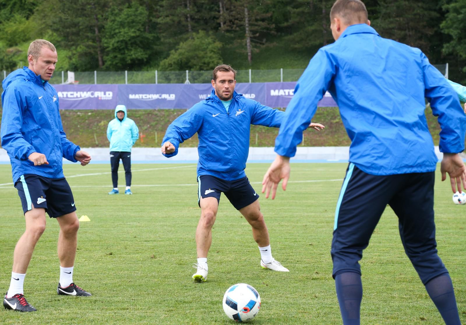 «Газпром»-тренировочные сборы в Швейцарии: утренняя тренировка 13 июля