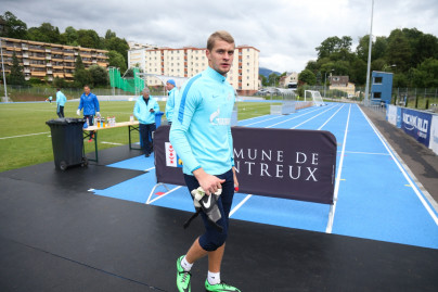 «Газпром»-тренировочные сборы в Швейцарии: утренняя тренировка 13 июля