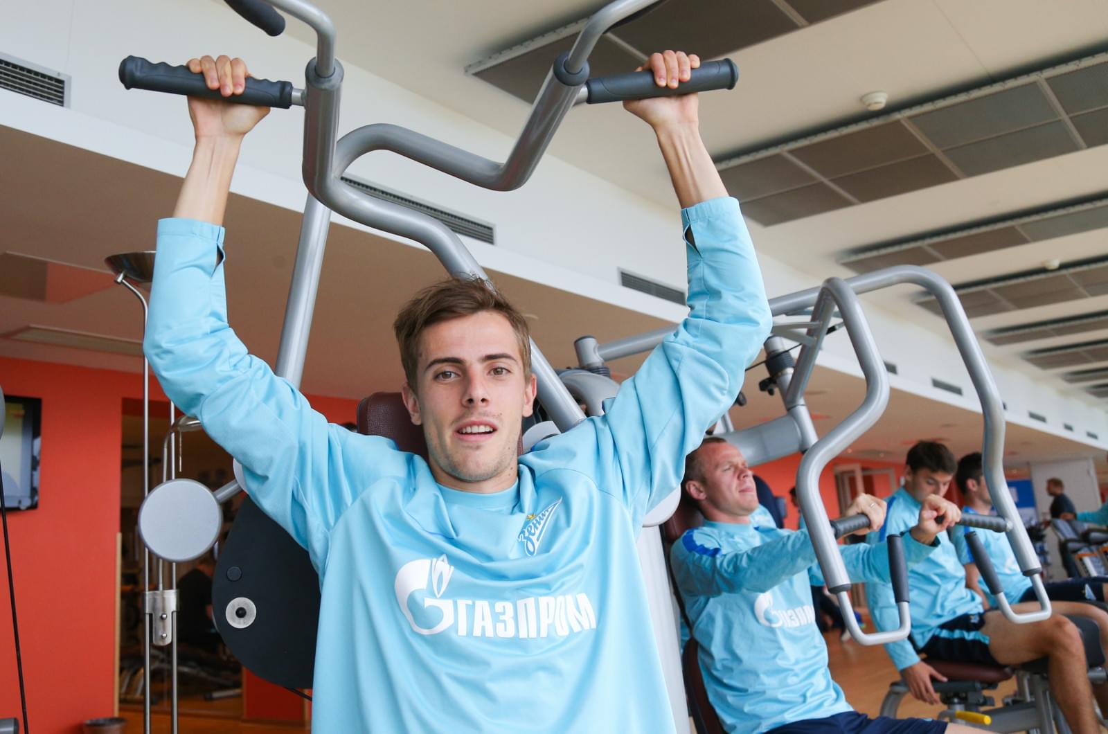 «Газпром»-тренировочные сборы в Швейцарии: утренняя тренировка 14 июля