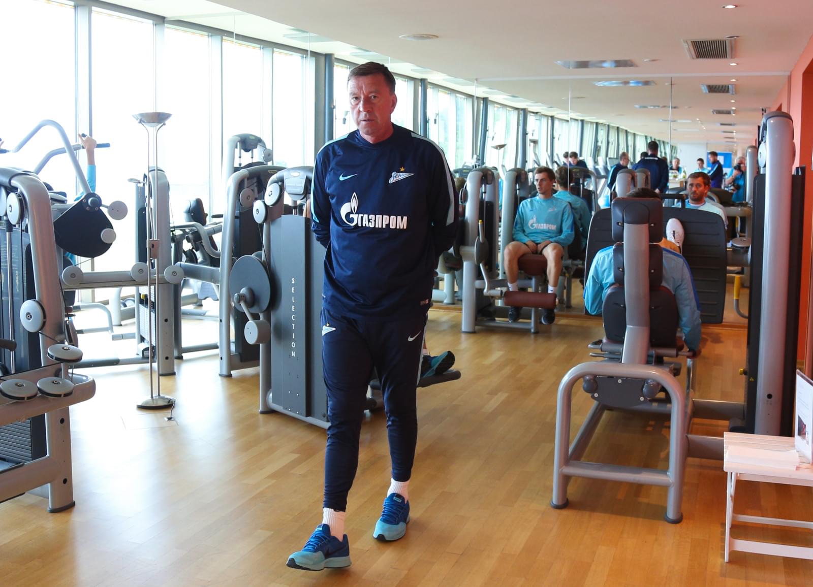 «Газпром»-тренировочные сборы в Швейцарии: утренняя тренировка 14 июля