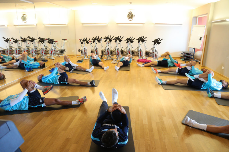 «Газпром»-тренировочные сборы в Швейцарии: утренняя тренировка 14 июля