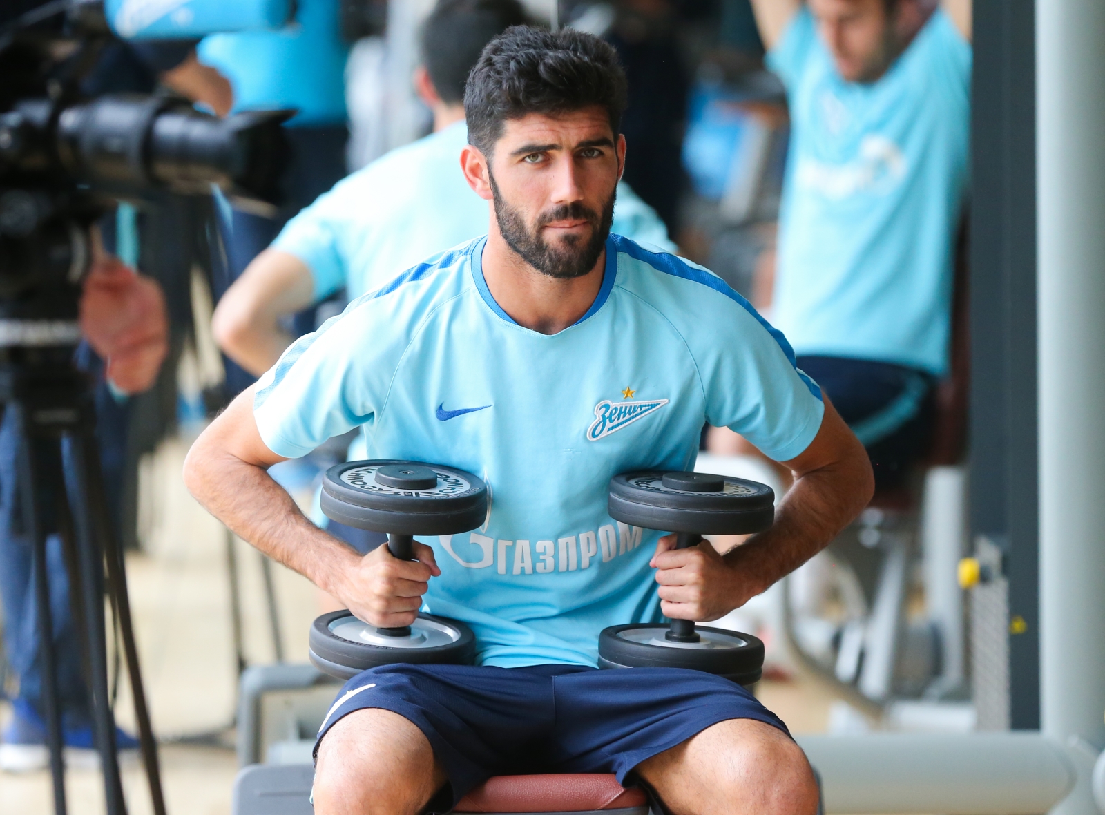 «Газпром»-тренировочные сборы в Швейцарии: утренняя тренировка 14 июля