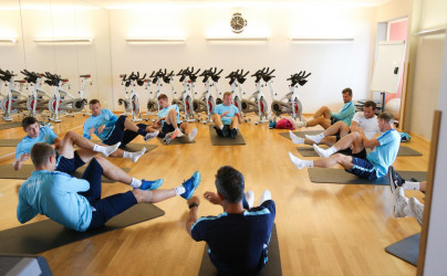 «Газпром»-тренировочные сборы в Швейцарии: утренняя тренировка 14 июля