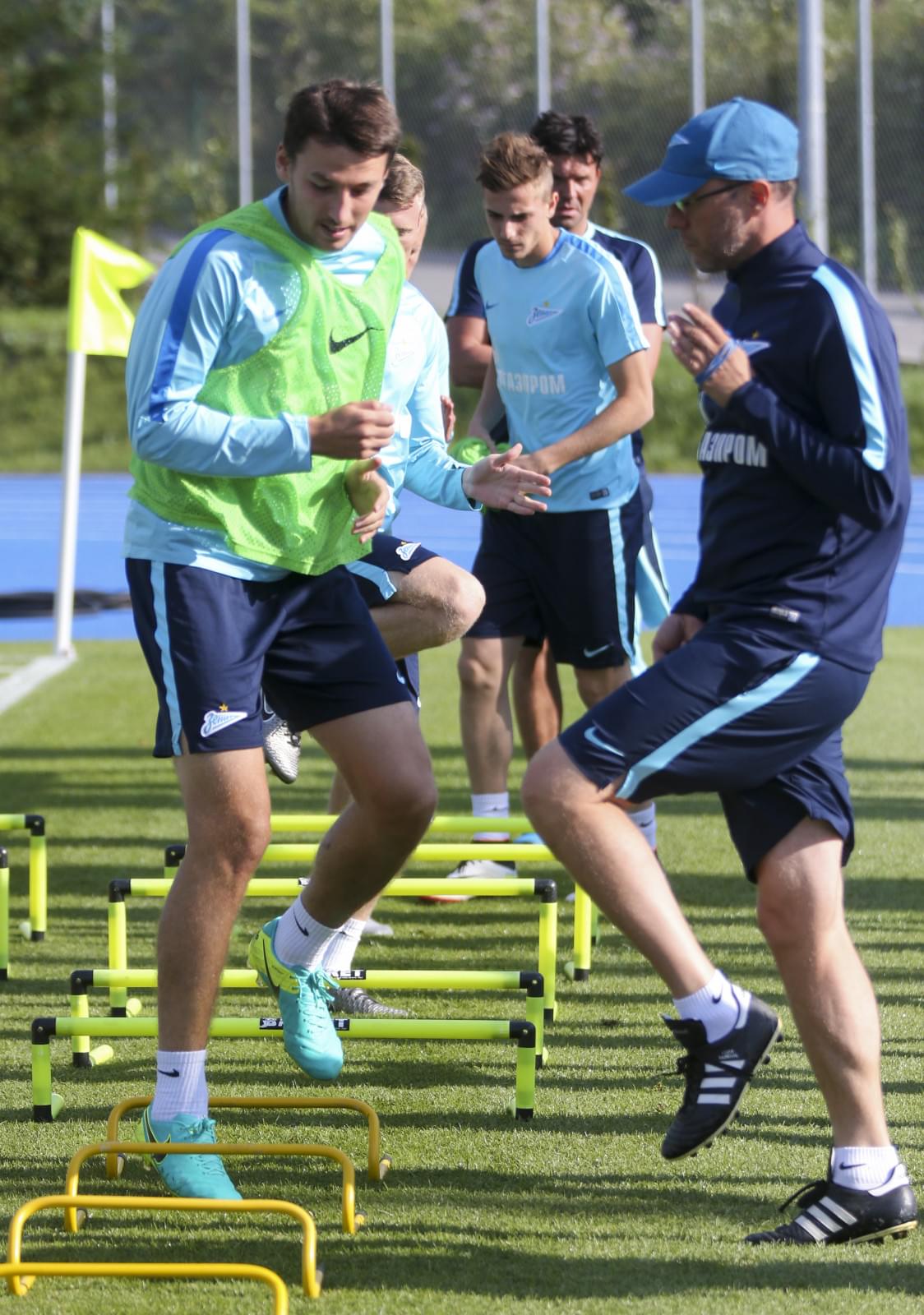 «Газпром»-тренировочные сборы в Швейцарии: вечерняя тренировка 15 июля